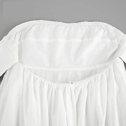 Empire Waist Cotton Dress for Outdoor Events