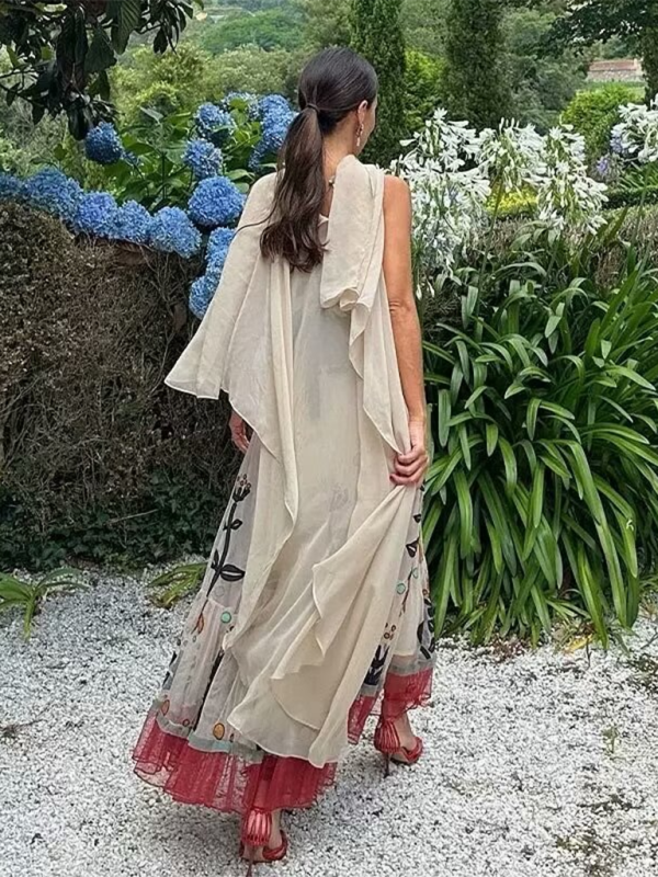 Garden Muse Sheer Overlay Dress