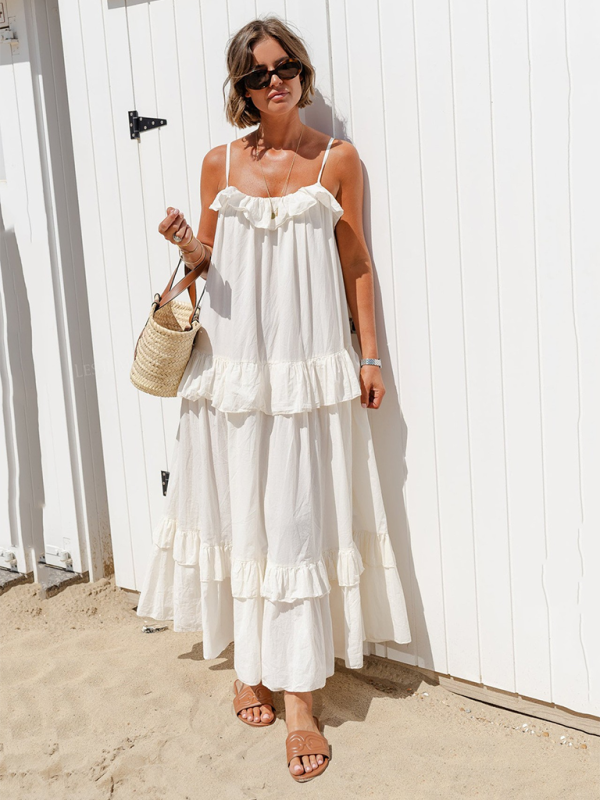 Vacay Tent Tiered Maxi Dress