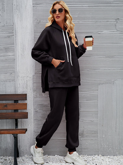 Track Jogging Outfit Oversized Hoodie and Sweatpants Jogging Outfit - Chuzko Women Clothing