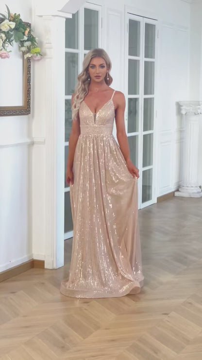 Luxe Sequin Gown for High-End Events - Dress for Prom