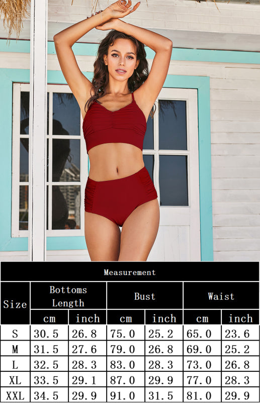 Sporty Chic: Versatile High Waist Tankini Swimsuit for Any Occasion Swimwear - Chuzko Women Clothing