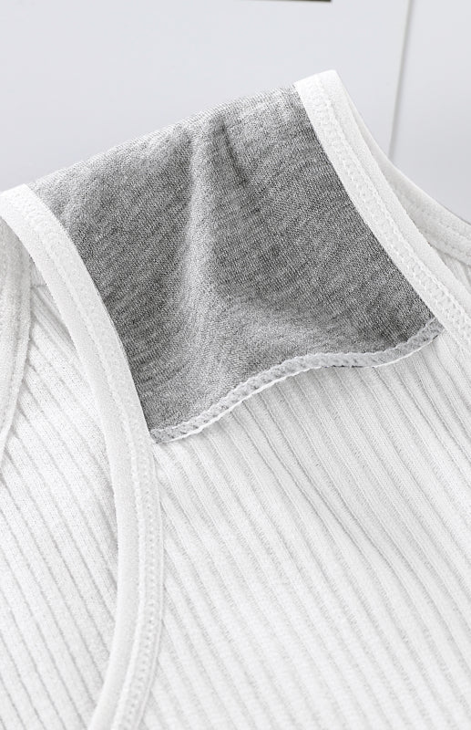 Briefs- Women's Ribbed Cotton Comfort Panty Briefs- - Chuzko Women Clothing