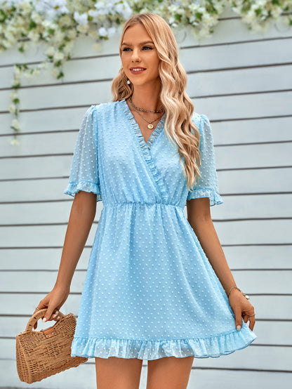 Elevate Your Summer Style with Our Versatile Flared Mini Dress Dress - Chuzko Women Clothing