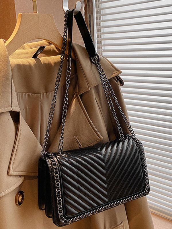 Faux Leather Crossbody Messenger Shoulder Bag