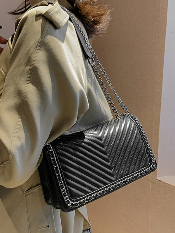 Faux Leather Crossbody Messenger Shoulder Bag