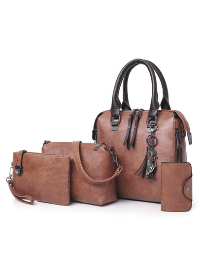 Collection de sacs à main en simili cuir – Seau, messager, bracelet, pochette