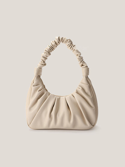 Pastellfarbene Hobo-Tasche aus Kunstleder