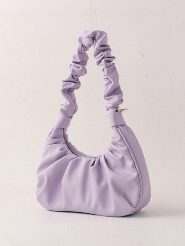 Pastel Faux Leather Hobo Bag