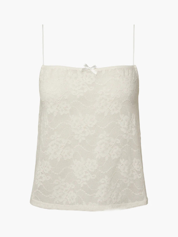 Floral Lace 2 Piece Cami Top and Shorts Loungewear