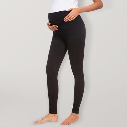 Maternity Solid Pencil Pants for Moms-to-Be - Bump-Friendly Leggings