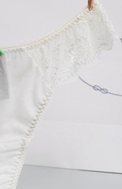 Panties- Women's Animal Print Lace G-String Panty- - Chuzko Women Clothing