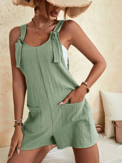 Effortlessly Chic: Women's Casual Romper Overall - Jumpsuit Rompers - Chuzko Women Clothing