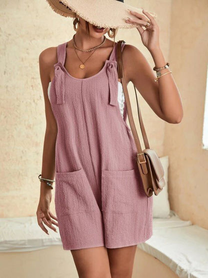 Effortlessly Chic: Women's Casual Romper Overall - Jumpsuit Rompers - Chuzko Women Clothing
