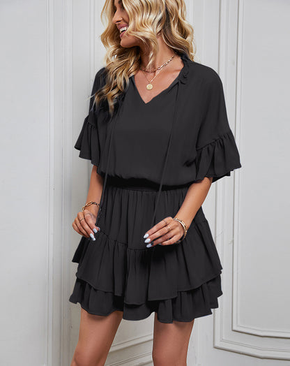 Be the Life of the Party in Our Fun and Flirty Mini Dress! Dress - Chuzko Women Clothing