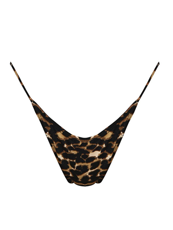 Swimwear- Wireless Triangle Bra & Tie-Side Bikini | Sparkle 2 Piece String Swimwear- Chuzko Women Clothing