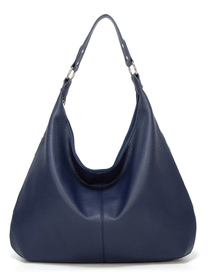 Tote Shoulder Hobo Bag in Faux Leather