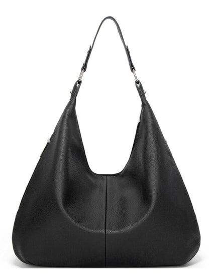 Tote Shoulder Hobo Bag in Faux Leather