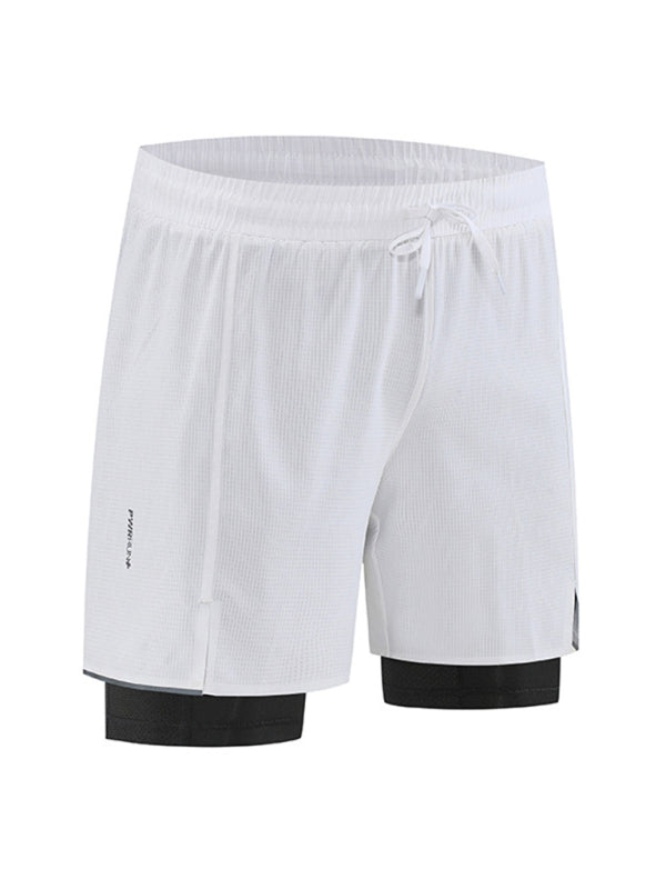 Training Shorts- Men's Quick-Drying 2-IN-1 Training Shorts for Athletes- Chuzko Women Clothing