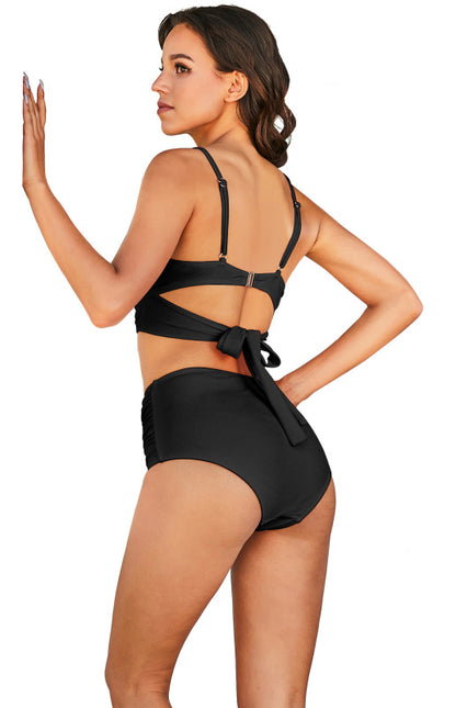 Sporty Chic: Versatile High Waist Tankini Swimsuit for Any Occasion Swimwear - Chuzko Women Clothing