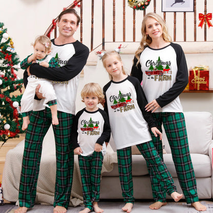 Grinch Family Merry Christmas Reindeer or Grinch Matching Pajamas 2 Piece Set | Grinchy Christmas Jammies Pajamas set - Chuzko Women Clothing