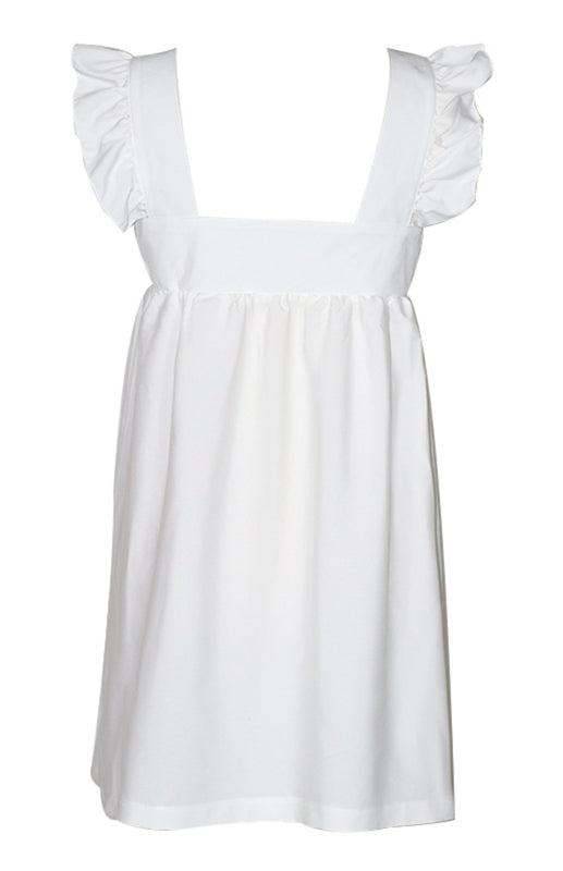 Feel Radiant in a Versatile Ruffle Shoulder Dress & Square Open Back Mini Dresses - Chuzko Women Clothing