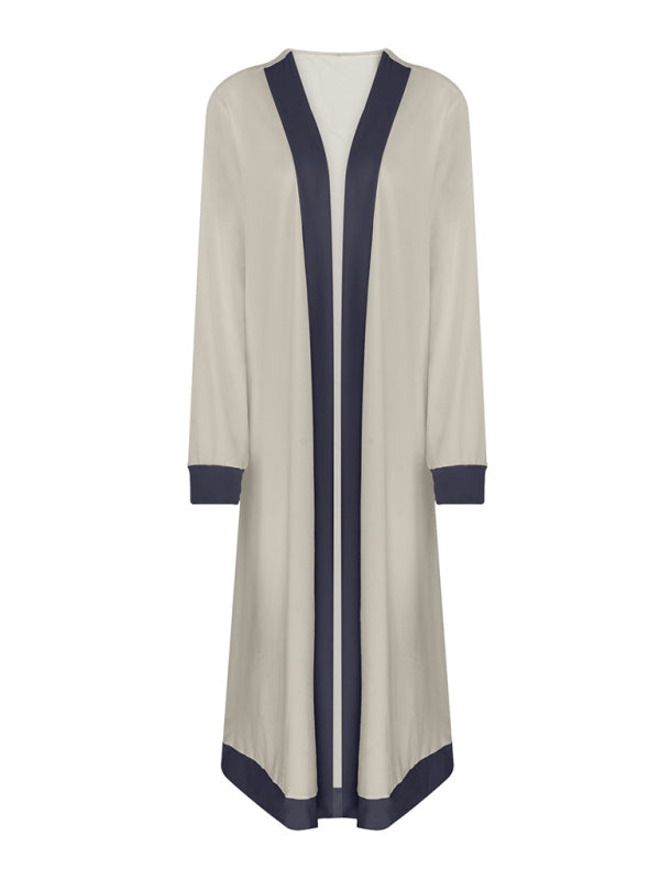 3-Piece Pajama Set: Vest, Wide Leg Trousers, and Robe Sleepwear & Loungewear - Chuzko Women Clothing