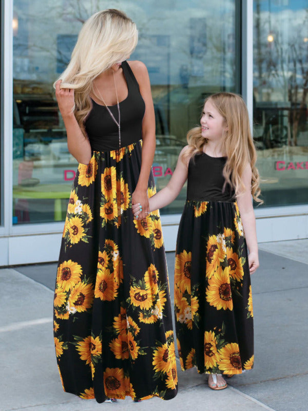 Maxi Tank Dress for Children - Mother-Daughter Clothes Dress - Chuzko Women Clothing