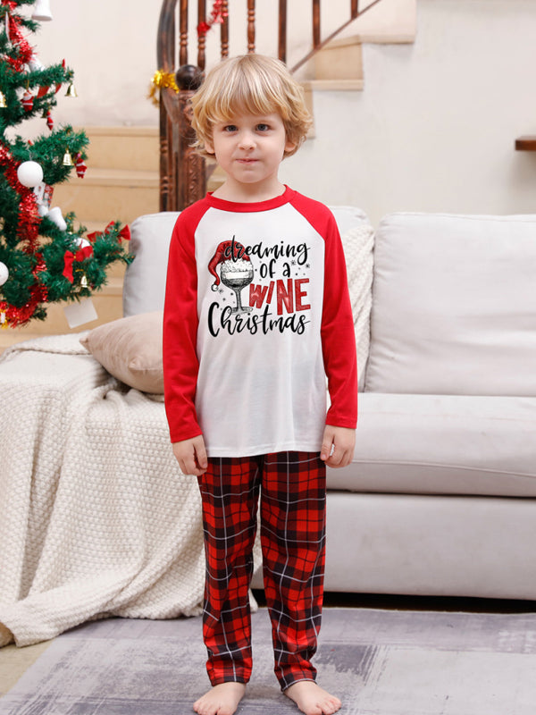 Family Kids Merry Christmas Thanksgiving Pajamas 2 Piece Set Pajamas - Chuzko Women Clothing