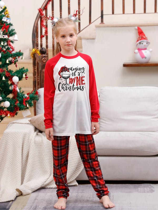 Family Kids Merry Christmas Thanksgiving Pajamas 2 Piece Set Pajamas - Chuzko Women Clothing