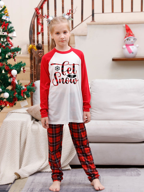 Family Kids Merry Christmas Thanksgiving Pajamas 2 Piece Set Pajamas - Chuzko Women Clothing