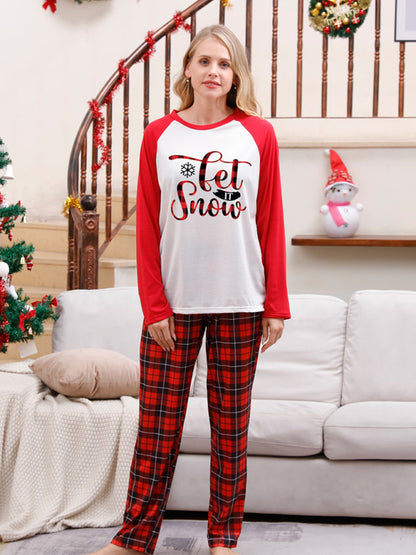 Family Kids Merry Christmas Thanksgiving Pajamas 2 Piece Set Pajamas - Chuzko Women Clothing