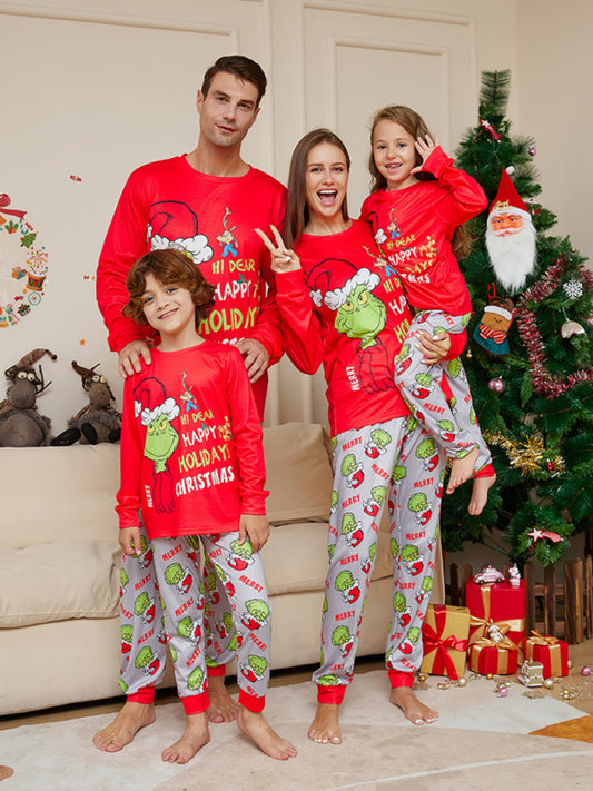 Hi Deer Ugly Grinch: Family Matching Pajamas for Thanksgiving & Christmas Xmas Pajamas - Chuzko Women Clothing