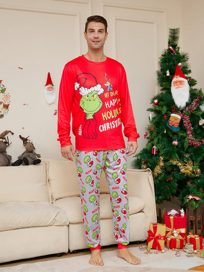 Hi Deer Ugly Grinch: Family Matching Pajamas for Thanksgiving & Christmas Xmas Pajamas - Chuzko Women Clothing