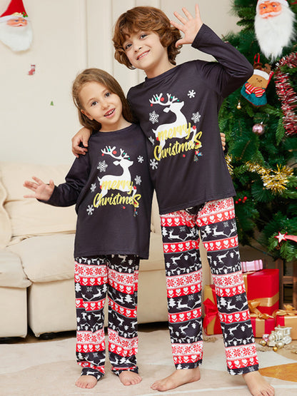 Matching Reindeer Elk Pajama Sets for Thanksgiving & Christmas Xmas Pajamas - Chuzko Women Clothing