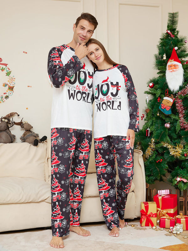 Xmas Cotton Joy to Santa Claus Pajamas for the Whole Family on Thanksgiving Xmas Pajamas - Chuzko Women Clothing