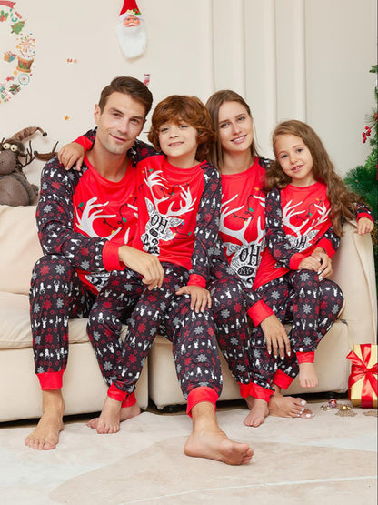 Oh My Deer! Family Matching Reindeer Pajamas for Thanksgiving & Christmas Xmas Pajamas - Chuzko Women Clothing