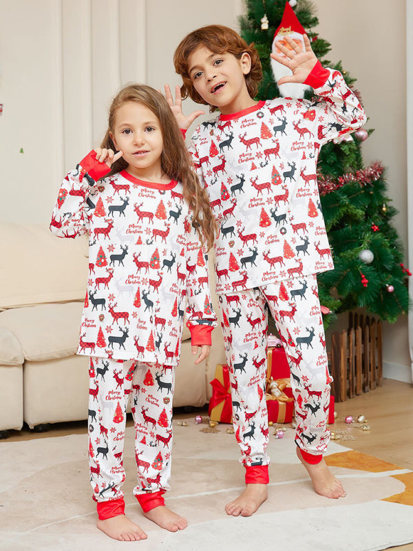 Festive Family Matching Reindeer Pajamas for Thanksgiving & Christmas Xmas Pajamas - Chuzko Women Clothing