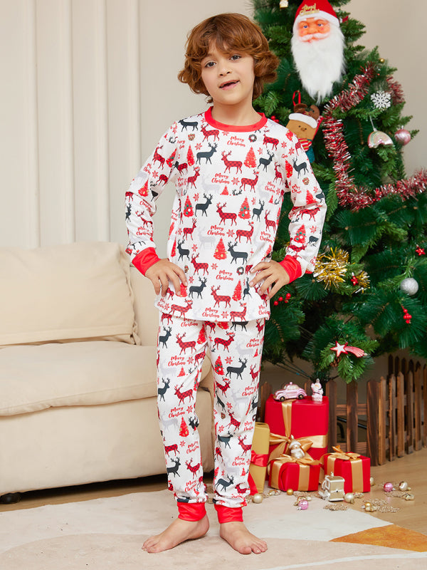 Festive Family Matching Reindeer Pajamas for Thanksgiving & Christmas Xmas Pajamas - Chuzko Women Clothing