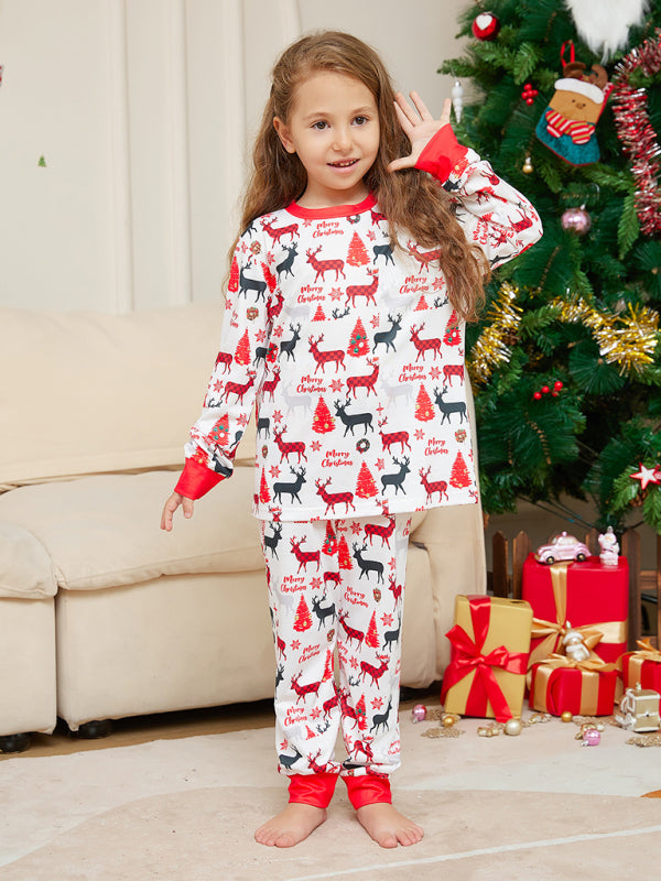 Festive Family Matching Reindeer Pajamas for Thanksgiving & Christmas Xmas Pajamas - Chuzko Women Clothing