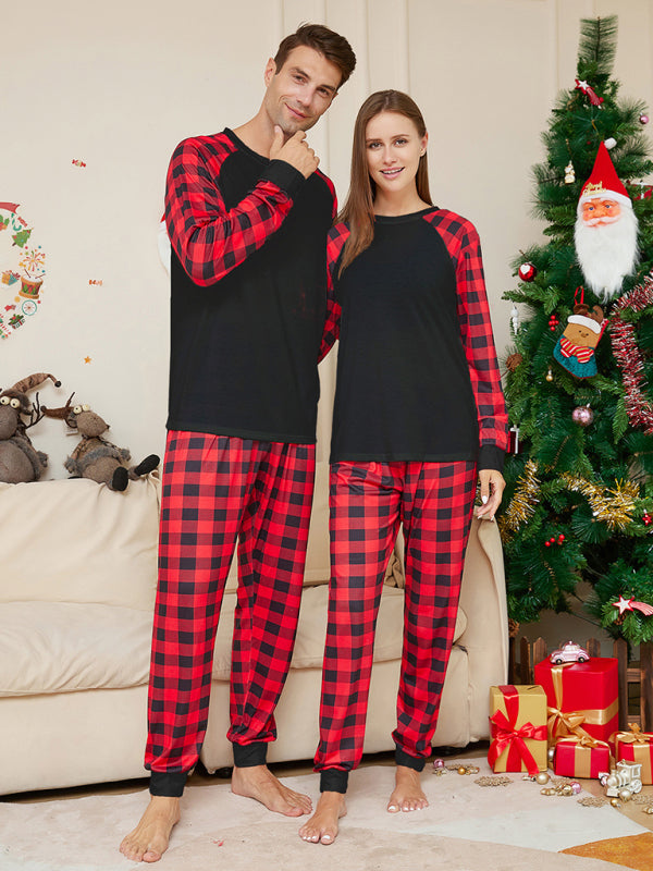 Festive Family Matching Plaid Pajamas for Thanksgiving & Christmas Xmas Pajamas - Chuzko Women Clothing