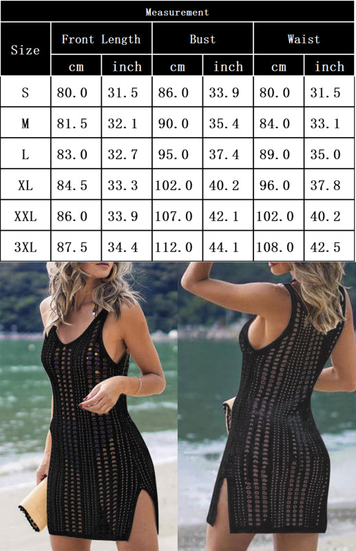Crochet Bikini Cover-Up Dress for Beach and Pool Parties Bikini Cover Up - Chuzko Women Clothing