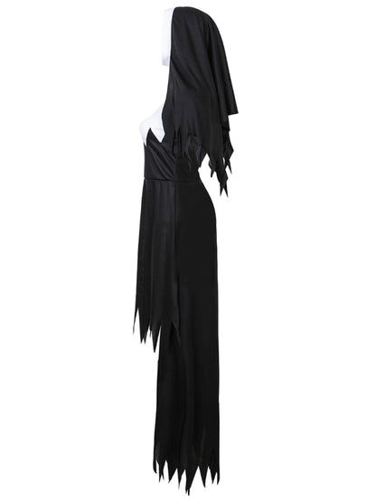 Dreadful Nun Costume Women's - Exorcist Halloween Outfit Halloween Costume - Chuzko Women Clothing