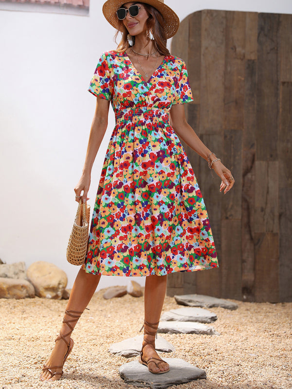 Floral Summer Midi Dress for Every Occasion Dress - Chuzko Women Clothing