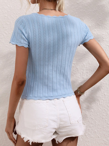 Women's Summer Pullover T-Shirt Blouse Top - Chuzko Women Clothing