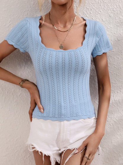 Women's Summer Pullover T-Shirt Blouse Top - Chuzko Women Clothing