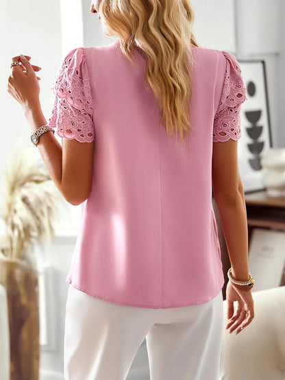 Chic and Refined Elegant Blouse for the Modern Woman Top - Chuzko Women Clothing
