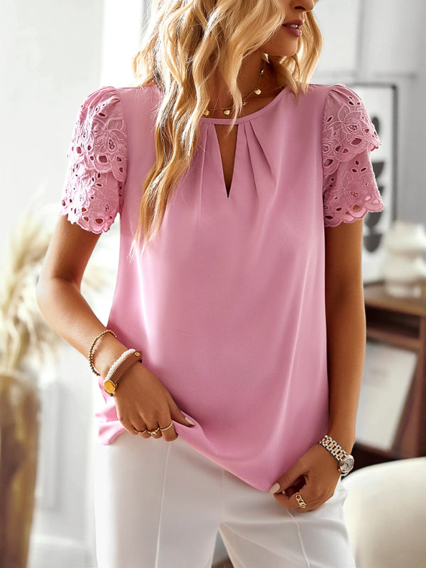 Chic and Refined Elegant Blouse for the Modern Woman Top - Chuzko Women Clothing