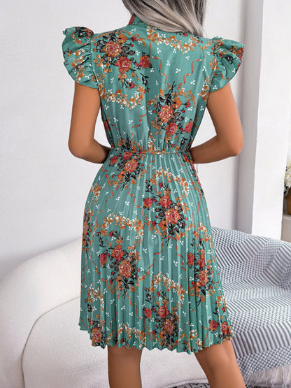 Floral Romance Mini Dress for Women - Perfect for Any Occasion Dress - Chuzko Women Clothing