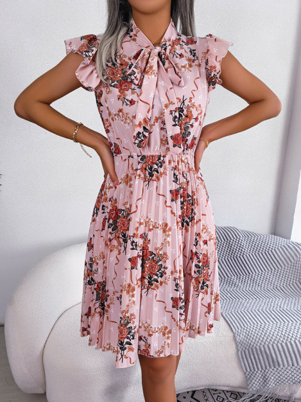 Floral Romance Mini Dress for Women - Perfect for Any Occasion Dress - Chuzko Women Clothing